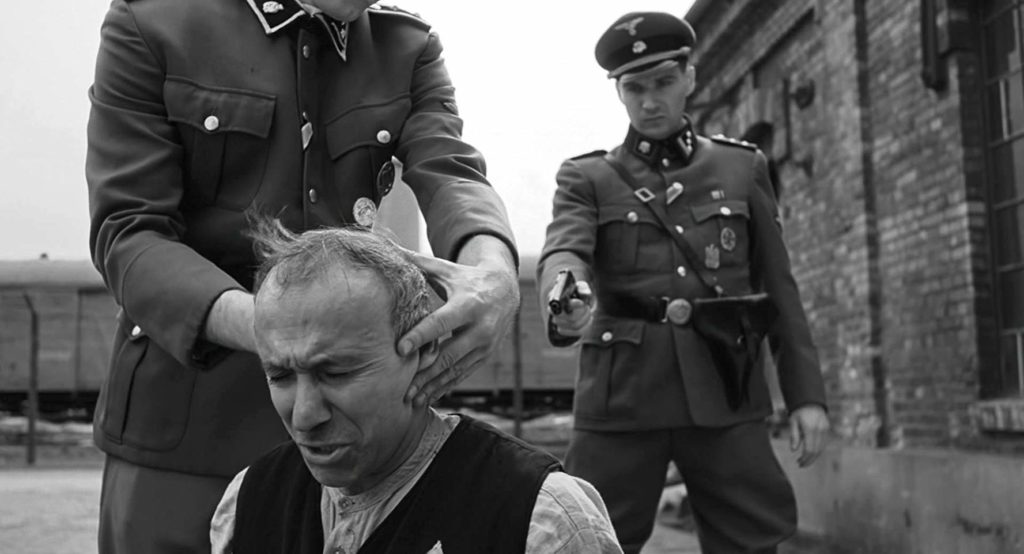 Ralph Fiennes and Ezra Dagan in Schindler's List (1993)