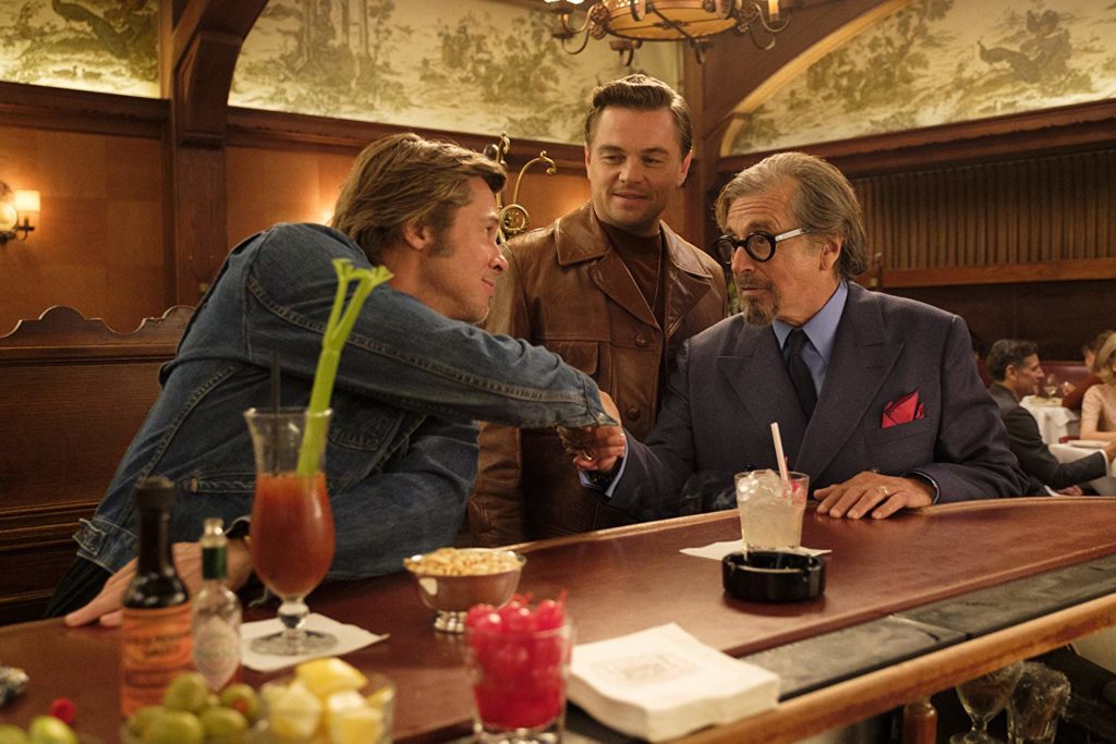 Brad Pitt, Leonardo DiCaprio, and Al Pacino in Once Upon a Time in Hollywood (2019)-cinemabaaz.xyz