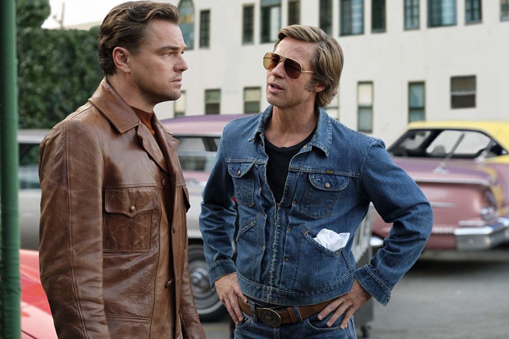 Brad Pitt and Leonardo DiCaprio in Once Upon a Time in Hollywood (2019)-cinemabaaz.xyz