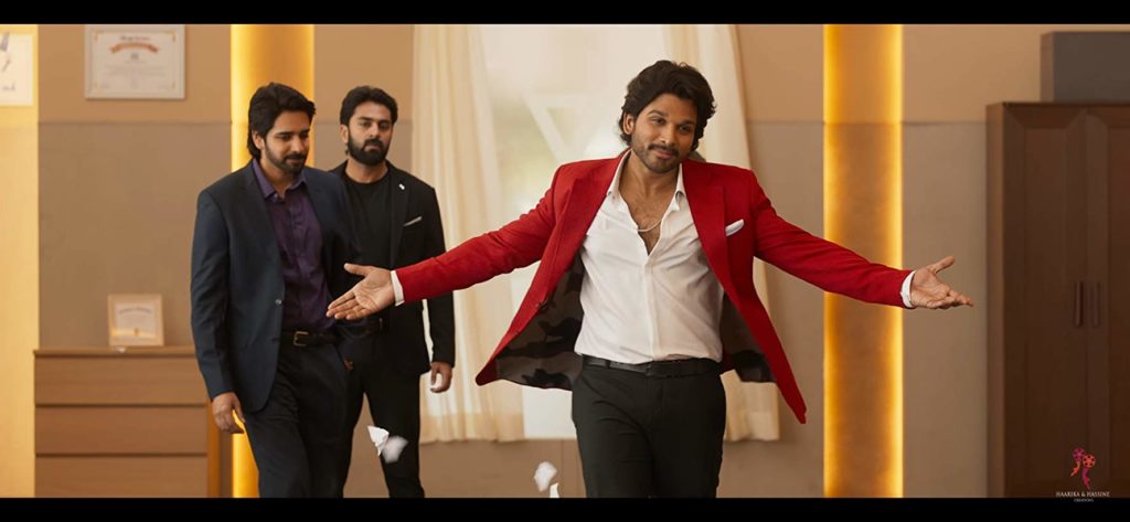 Allu Arjun, Sushanth, and Govind Padmasoorya in Ala Vaikunthapurramuloo (2020)-cinemabaaz.xyz