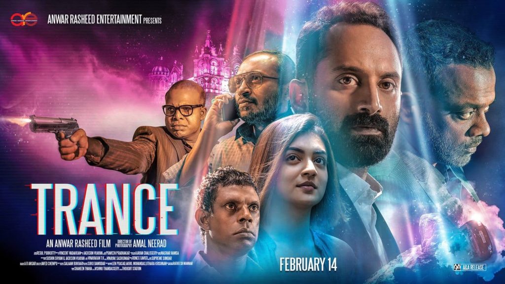 Gautham Vasudev Menon, Fahadh Faasil, Vinayakan, Nazriya Nazim, Chemban Vinod Jose, and Soubin Shahir in Trance (2020)-cinemabaaz.xyz